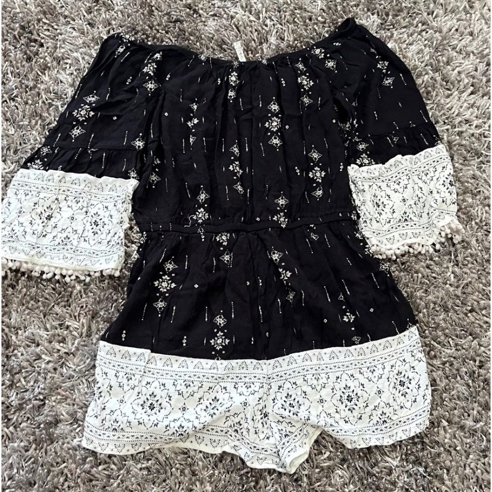 Black and White Romper